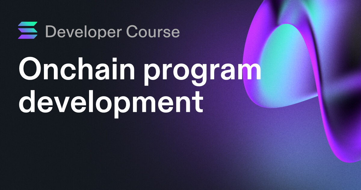 Onchain program development